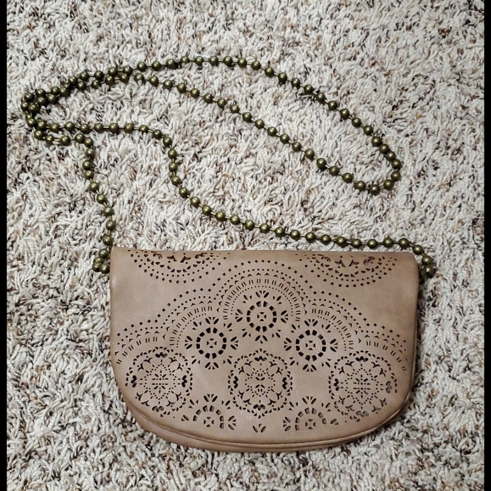 Crossbody Stenciled Handbag NWOT